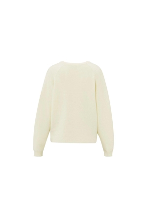 Yaya Sweater with seam details 99986 Off white
