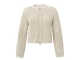 Yaya Mesh stitch cardigan with zipp 20908 Summer sand