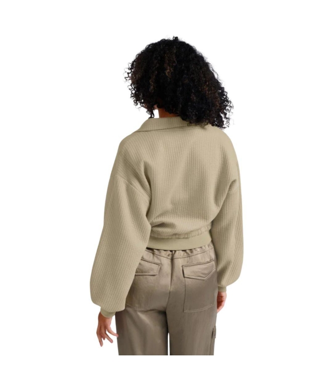 Yaya Ribbed jersey cardigan with co