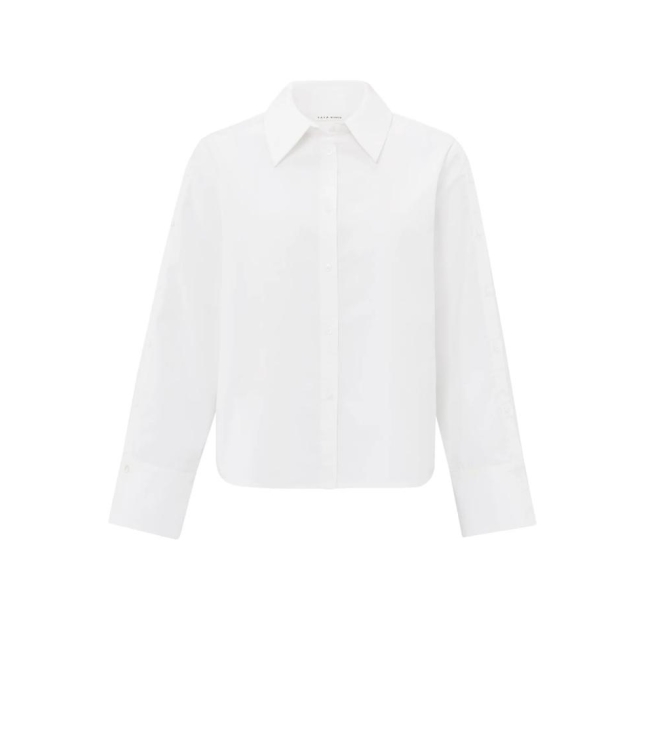 Yaya Blouse with button detail 00000 Pure white