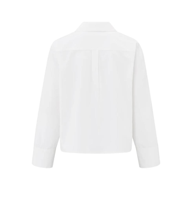 Yaya Blouse with button detail 00000 Pure white