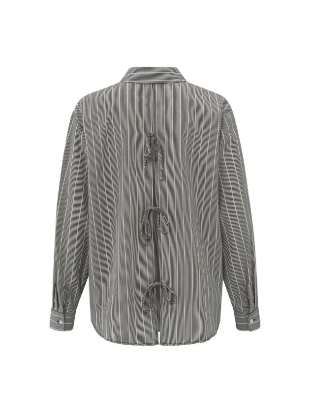 Yaya Striped shirt with bows 942051 Phantom dessin