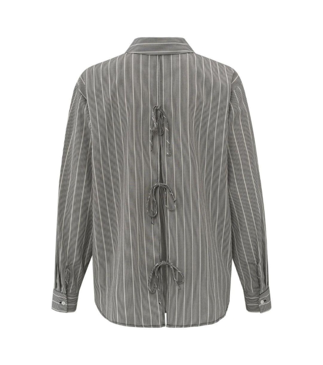 Yaya Striped shirt with bows 942051 Phantom dessin