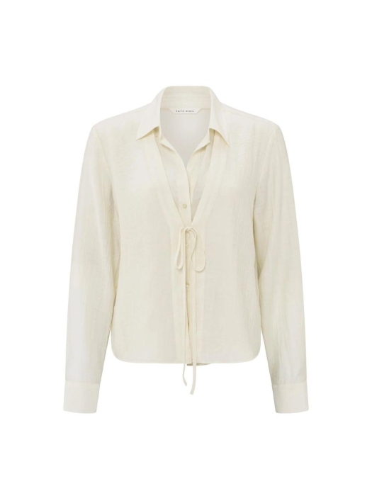 Yaya Layered texture blouse 99994 Soft off white