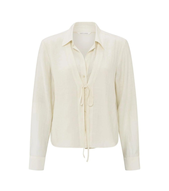 Yaya Layered texture blouse 99994 Soft off white