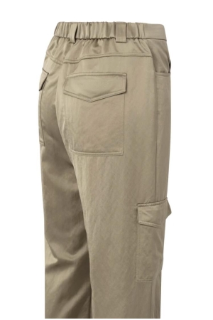 Yaya Satin wide leg trousers with c 99803 Safari
