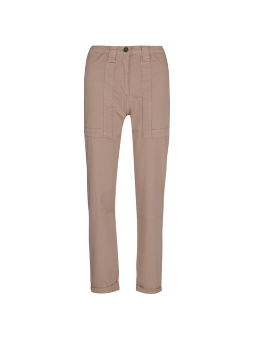 Yaya Woven straight leg cargo trous 99998 Twill beige