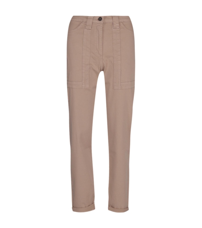 Yaya Woven straight leg cargo trous 99998 Twill beige