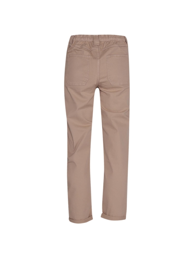 Yaya Woven straight leg cargo trous 99998 Twill beige