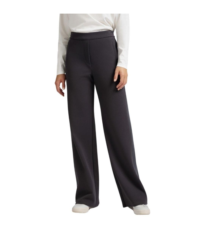 Yaya Wide leg trousers with contras 94205 Phantom
