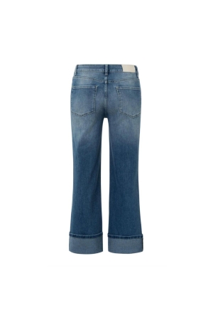 Yaya Mid waist denim w. roll-up