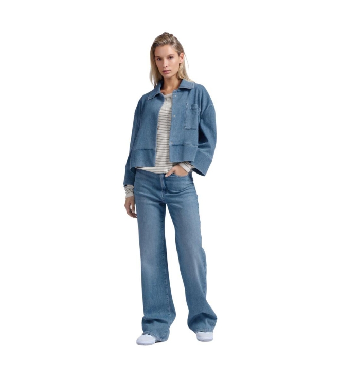 Yaya Wide leg denim - L34 99975 Blue denim
