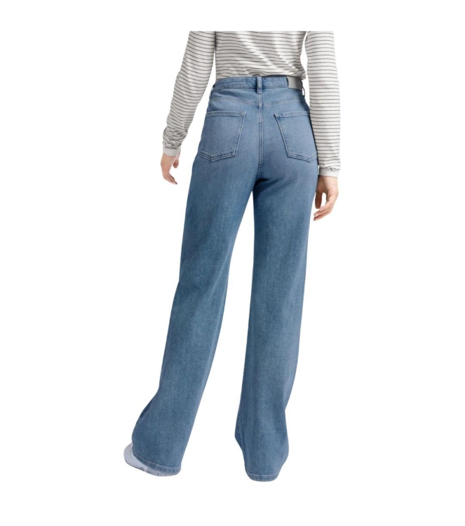 Yaya Wide leg denim - L34 99975 Blue denim