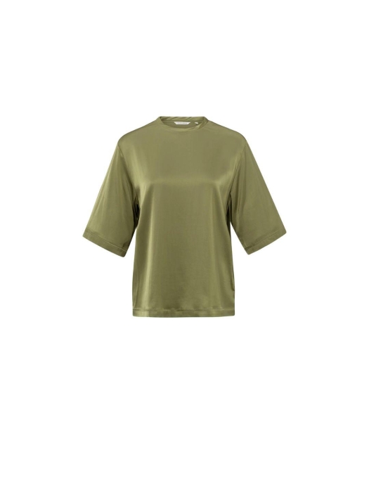 Yaya Oversized satin t-shirt