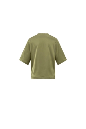 Yaya Oversized satin t-shirt