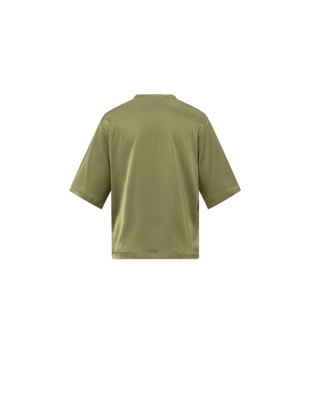 Yaya Oversized satin t-shirt
