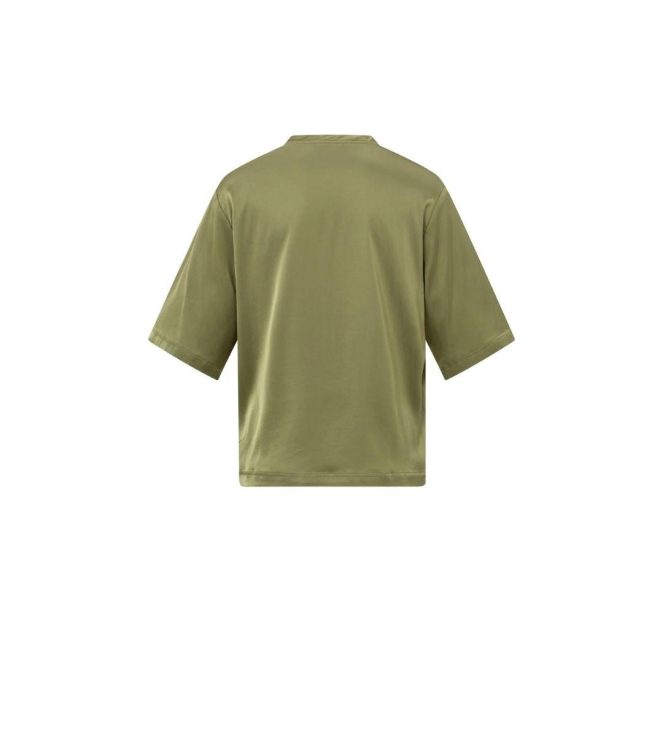 Yaya Oversized satin t-shirt