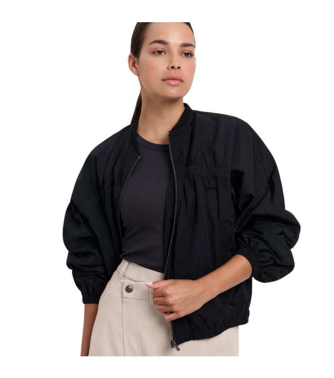 Yaya Nylon cropped bomber jacket wi 94205 Phantom