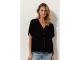 Tramontana V-Neck Blouse 009000 Black