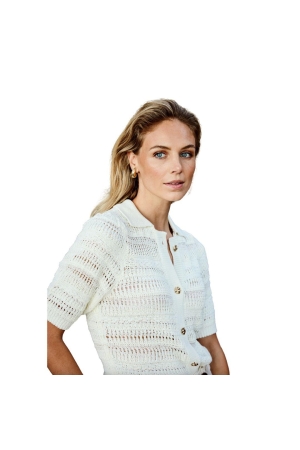 Tramontana Fancy Stitch Striped Cardigan