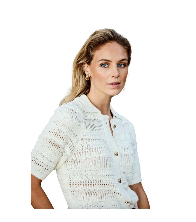 Tramontana Fancy Stitch Striped Cardigan