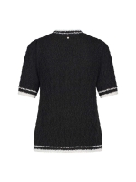 Tramontana Fancy Slub Contrast Cardigan 009000 Black