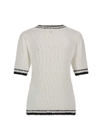 Tramontana Fancy Slub Contrast Jumper 001100 Off white
