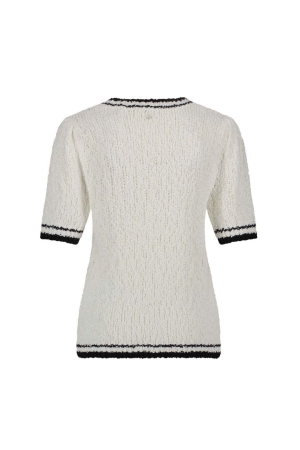 Tramontana Fancy Slub Contrast Jumper 001100 Off white