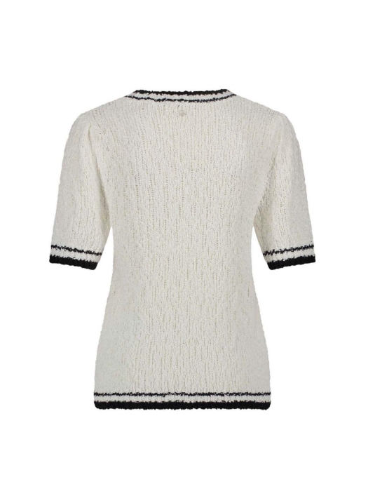 Tramontana Fancy Slub Contrast Jumper 001100 Off white