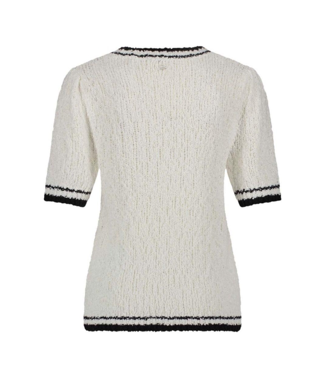 Tramontana Fancy Slub Contrast Jumper 001100 Off white