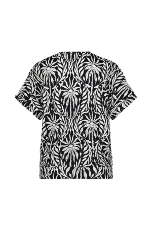Tramontana Top Black And White Paradise 009998 Print blacks