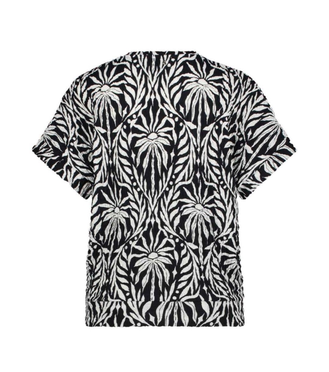Tramontana Top Black And White Paradise 009998 Print blacks