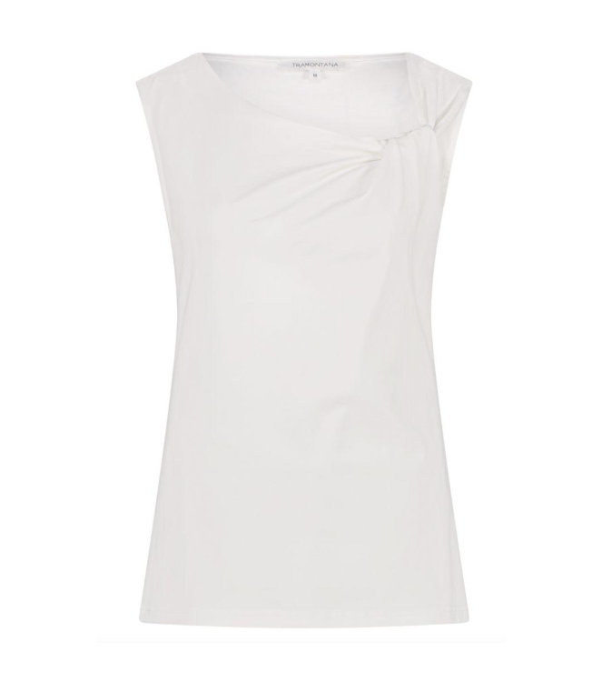 Tramontana Knot-Detailed Singlet 001100 Off white
