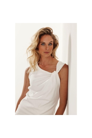 Tramontana Knot-Detailed Singlet 001100 Off white
