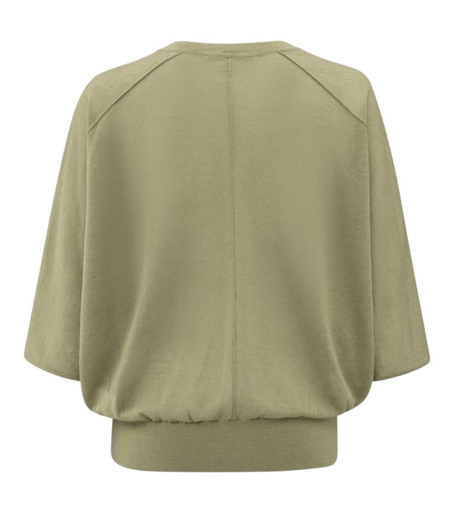 Yaya Transparent batwing sweater 99980 Soft green