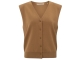 Yaya Knitted spencer with shoulder 71044 Chipmunk brown