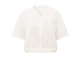 Yaya Blouse w. drawcord and cut sea off white