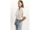 Yaya Blouse w. drawcord and cut sea off white