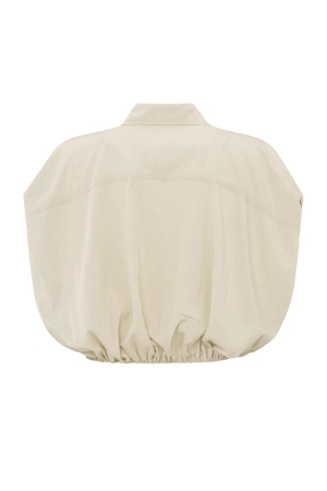 Yaya Sleeveless blouse with elastic summer sand
