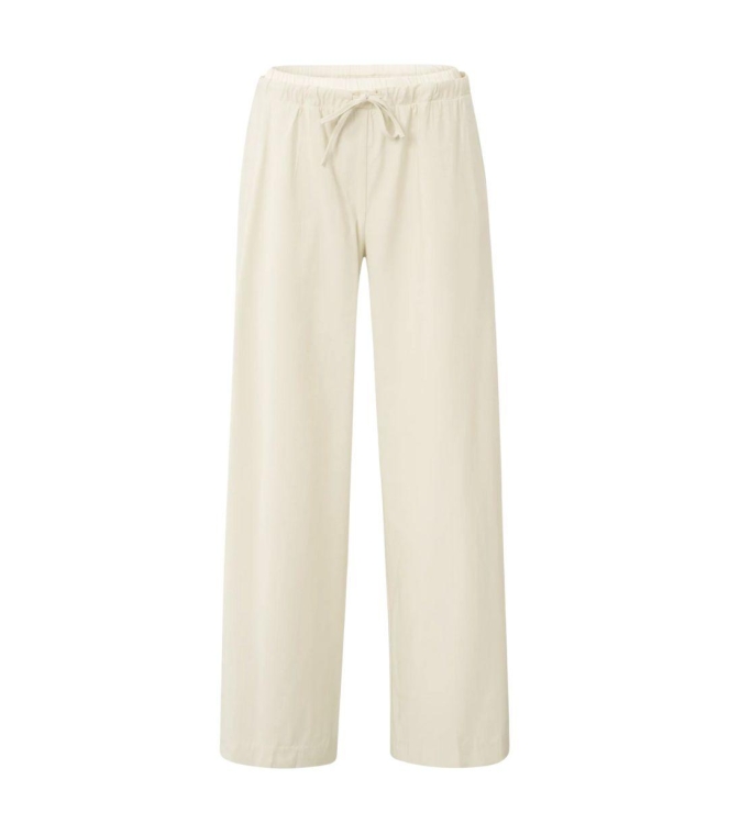 Yaya Woven wide leg trousers with e