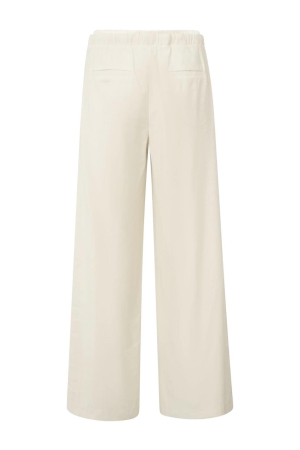 Yaya Woven wide leg trousers with e