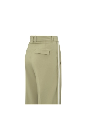 Yaya Woven wide leg trousers with c 99980 Soft green