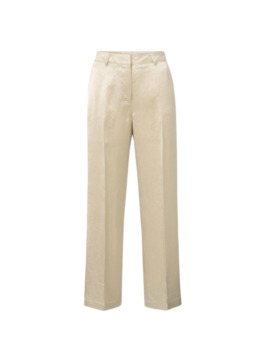 Yaya Satin wide leg trousers 20908 Summer sand