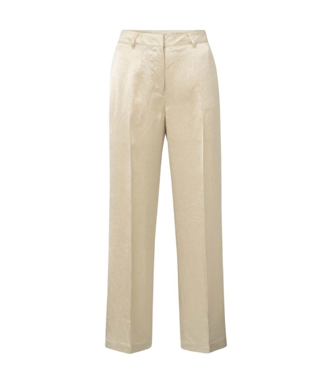 Yaya Satin wide leg trousers 20908 Summer sand