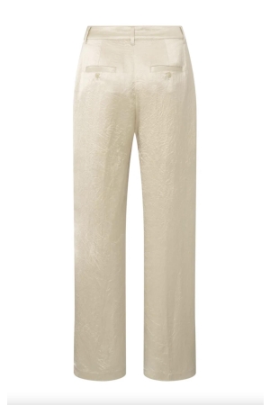 Yaya Satin wide leg trousers 20908 Summer sand