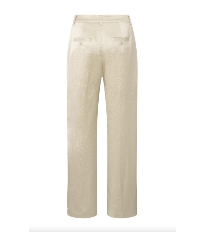 Yaya Satin wide leg trousers 20908 Summer sand