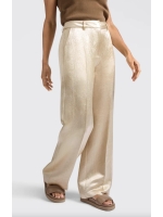 Yaya Satin wide leg trousers 20908 Summer sand