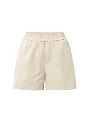 Yaya Woven short with elastic waist 20908 Summer sand