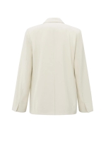 Yaya Woven loose fit blazer with sa