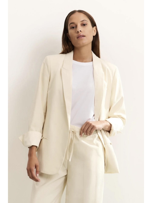 Yaya Woven loose fit blazer with sa